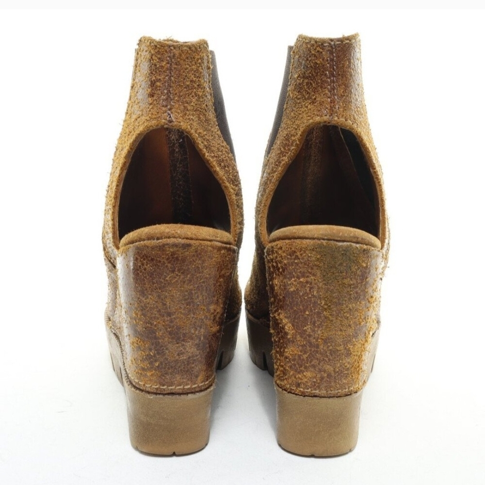 Sbicca Brown Wedge Ankle Boots - Picture 11 of 12